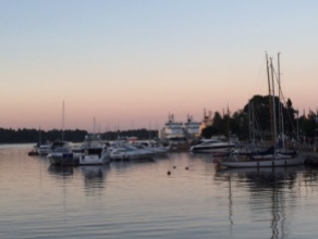Sunset boats Helsinki